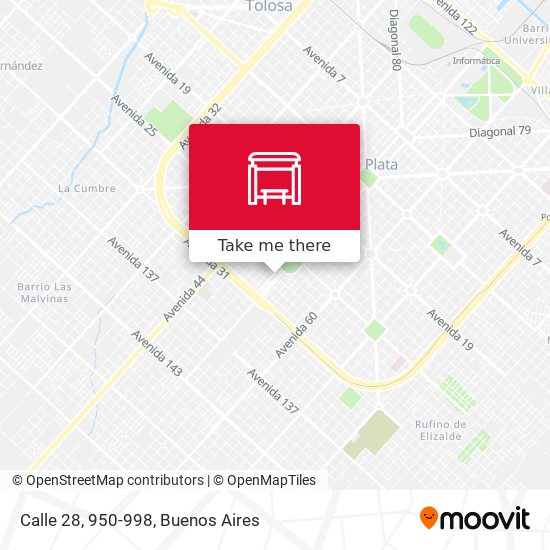 Mapa de Calle 28, 950-998