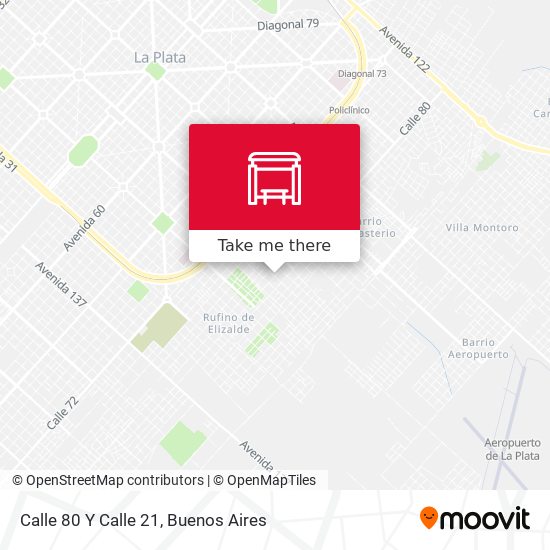 Mapa de Calle 80 Y Calle 21