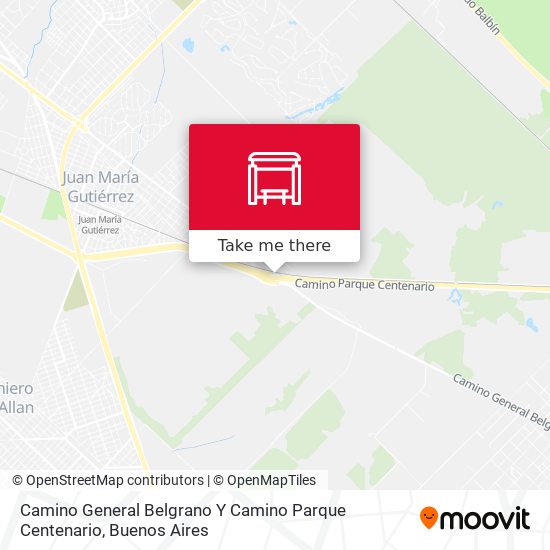 Mapa de Camino General Belgrano Y Camino Parque Centenario