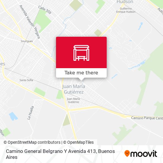 Camino General Belgrano Y Avenida 413 map