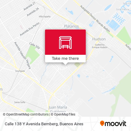 Mapa de Calle 138 Y Avenida Bemberg