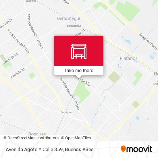 Avenida Agote Y Calle 359 map