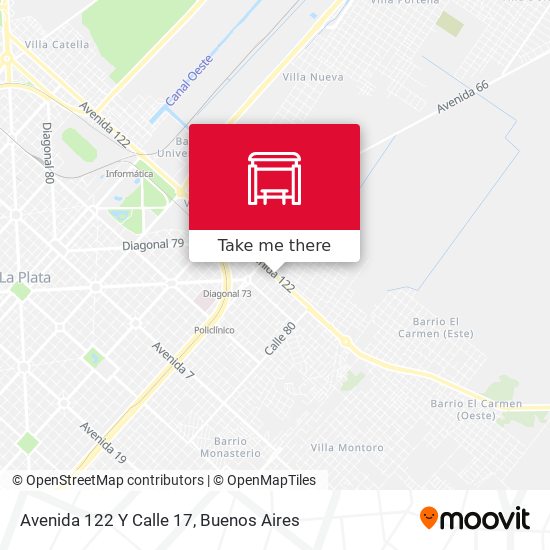 Avenida 122 Y Calle 17 map