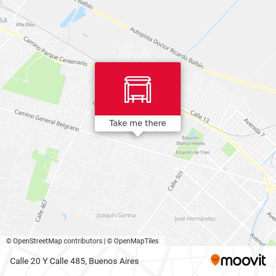 Calle 20 Y Calle 485 map