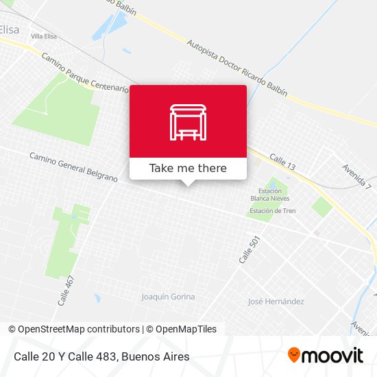 Calle 20 Y Calle 483 map