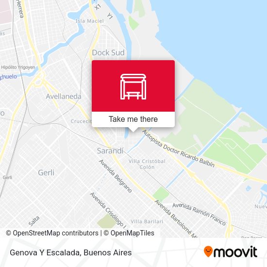 Mapa de Genova Y Escalada