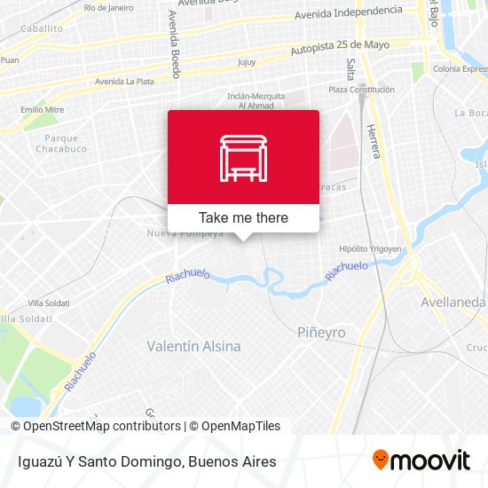 Iguazú Y Santo Domingo map