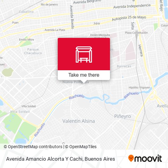 Avenida Amancio Alcorta Y Cachi map