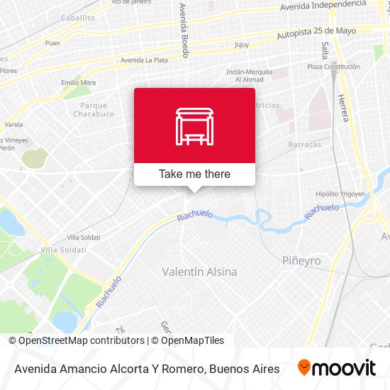 Mapa de Avenida Amancio Alcorta Y Romero