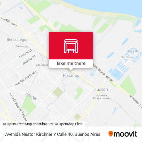 Avenida Néstor Kirchner Y Calle 40 map