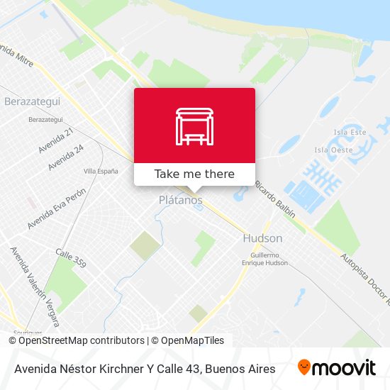 Avenida Néstor Kirchner Y Calle 43 map