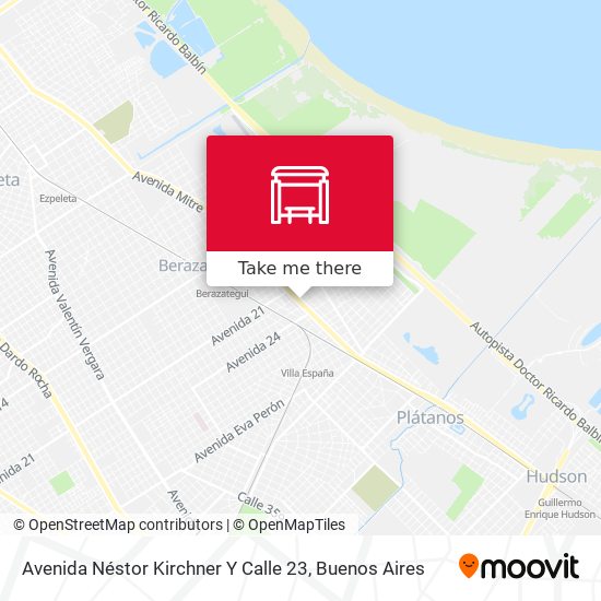 Mapa de Avenida Néstor Kirchner Y Calle 23