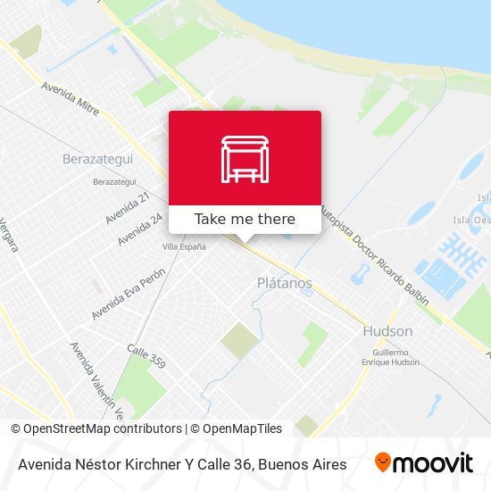 Avenida Néstor Kirchner Y Calle 36 map