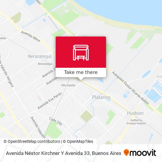 Mapa de Avenida Néstor Kirchner Y Avenida 33