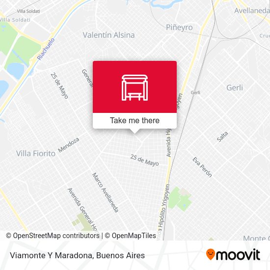 Mapa de Viamonte Y Maradona
