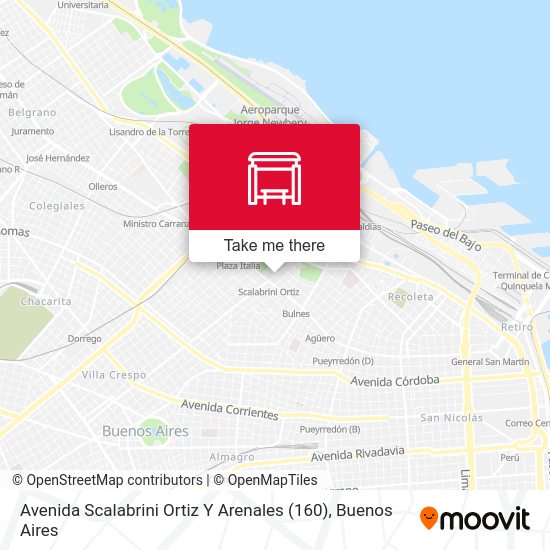 Avenida Scalabrini Ortiz Y Arenales (160) map