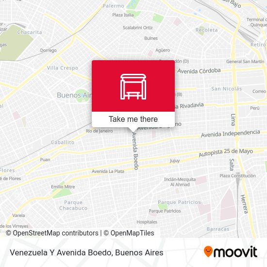 Venezuela Y Avenida Boedo map