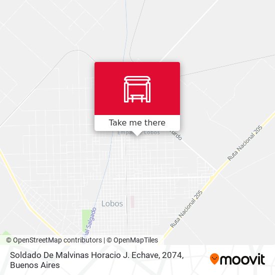 Soldado De Malvinas Horacio J. Echave, 2074 map