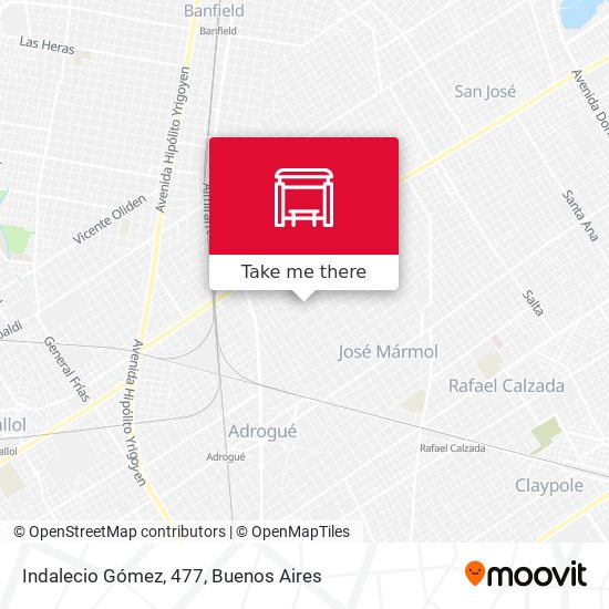 Indalecio Gómez, 477 map
