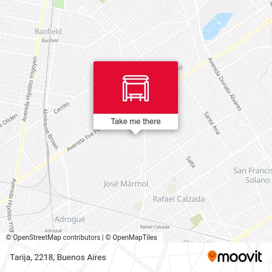 Tarija, 2218 map