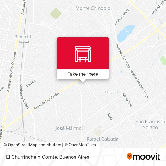El Churrinche Y Comte map