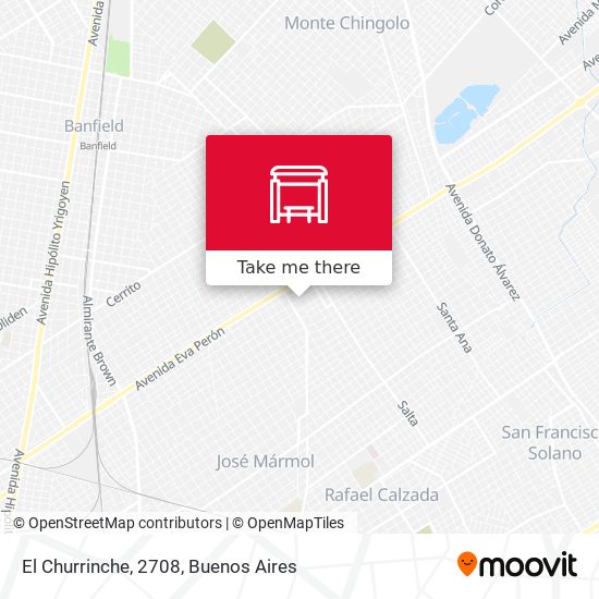 Mapa de El Churrinche, 2708