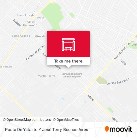Posta De Yatasto Y José Terry map