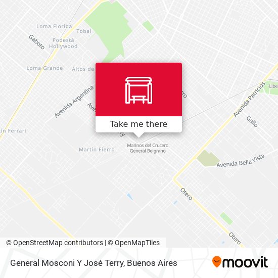 General Mosconi Y José Terry map
