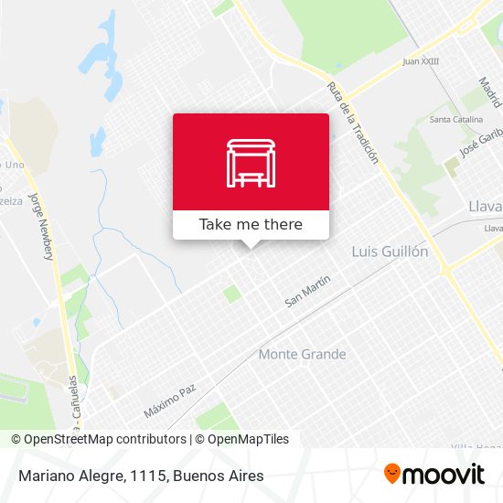 Mariano Alegre, 1115 map