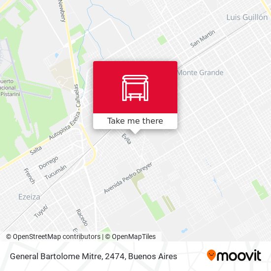 Mapa de General Bartolome Mitre, 2474