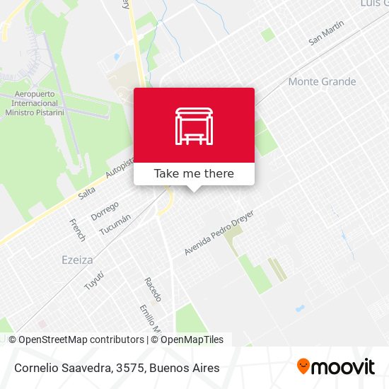 Cornelio Saavedra, 3575 map
