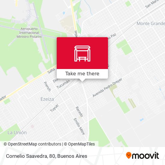 Cornelio Saavedra, 80 map