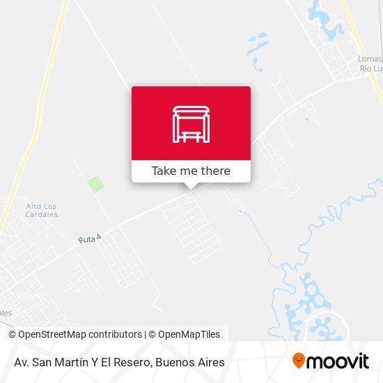 Av. San Martín Y El Resero map