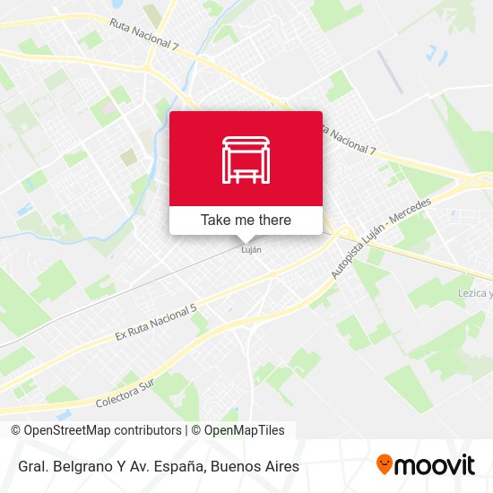 Mapa de Gral. Belgrano Y Av. España