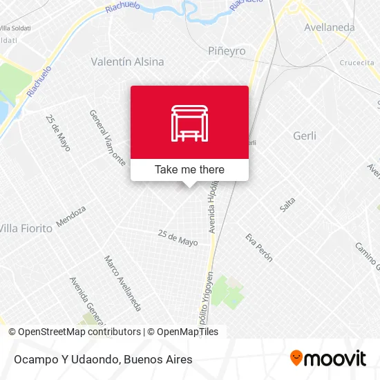 Ocampo Y Udaondo map