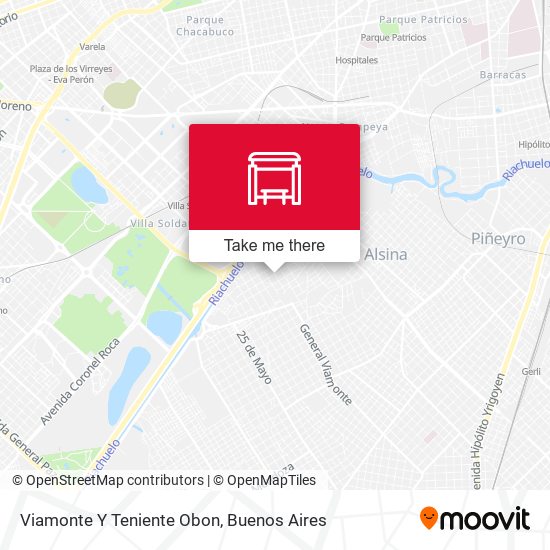 Viamonte Y Teniente Obon map