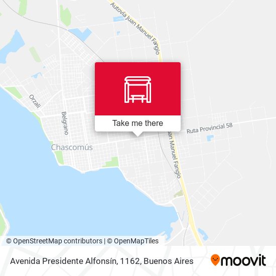 Avenida Presidente Alfonsín, 1162 map