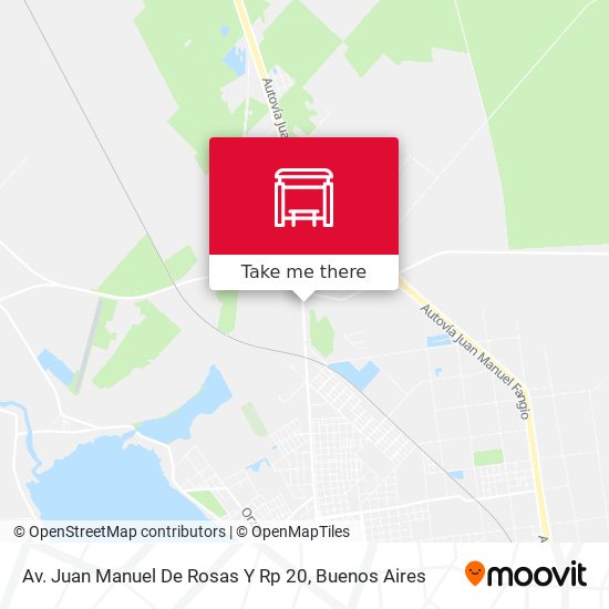 Mapa de Av. Juan Manuel De Rosas Y Rp 20