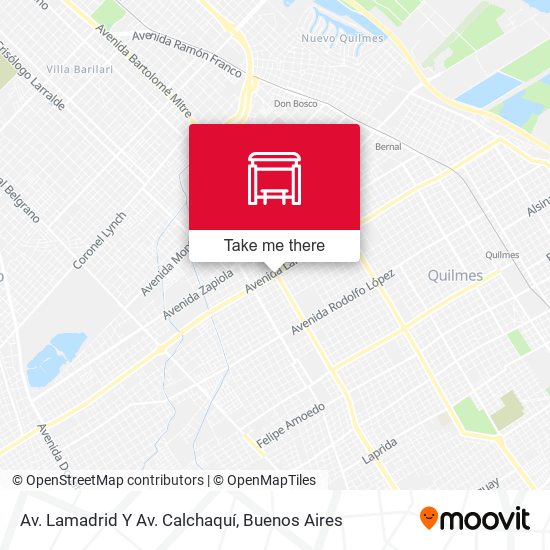 Mapa de Av. Lamadrid Y Av. Calchaquí