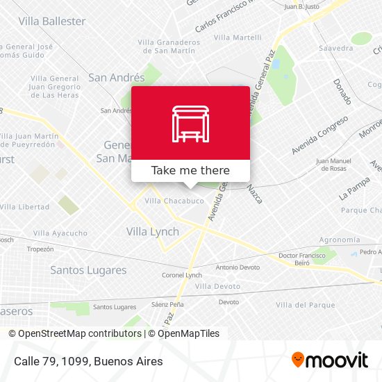 Mapa de Calle 79, 1099