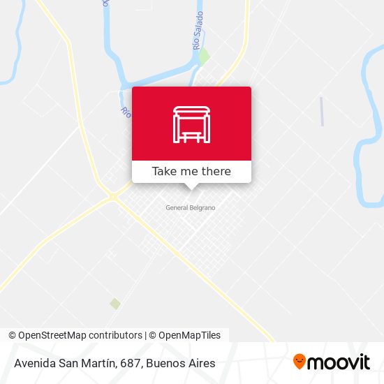 Mapa de Avenida San Martín, 687