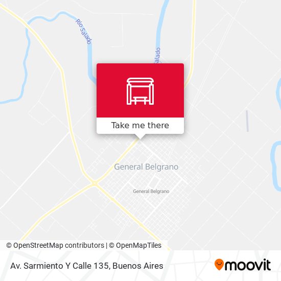Mapa de Av. Sarmiento Y Calle 135