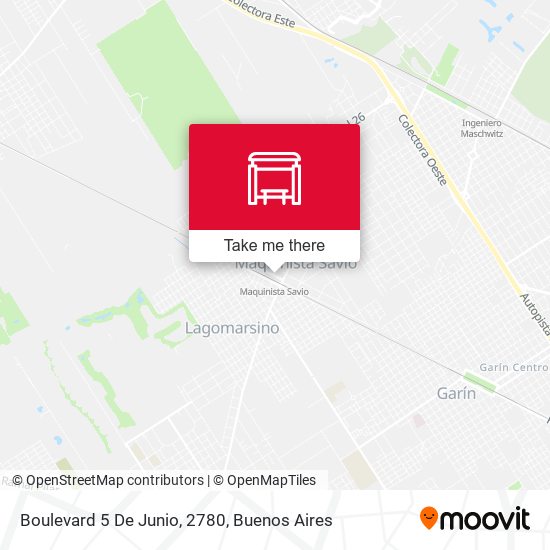 Boulevard 5 De Junio, 2780 map