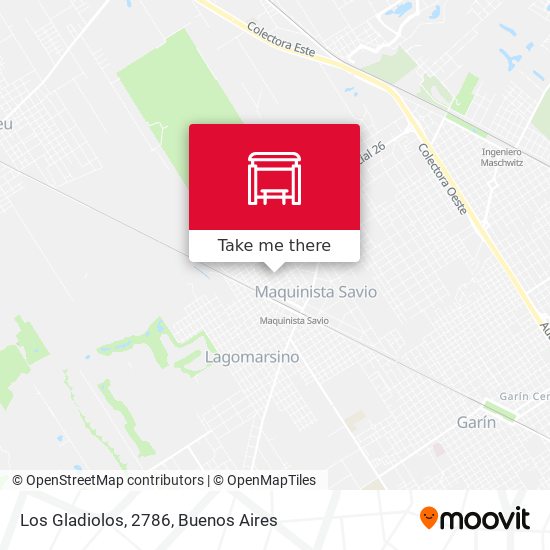Los Gladiolos, 2786 map