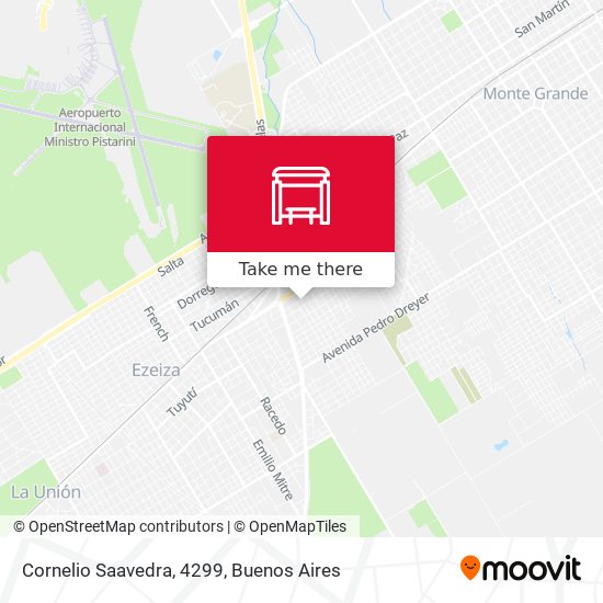 Cornelio Saavedra, 4299 map
