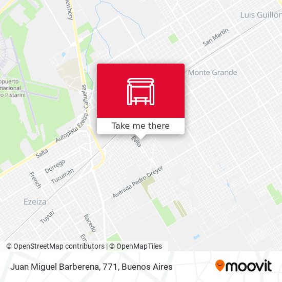 Juan Miguel Barberena, 771 map