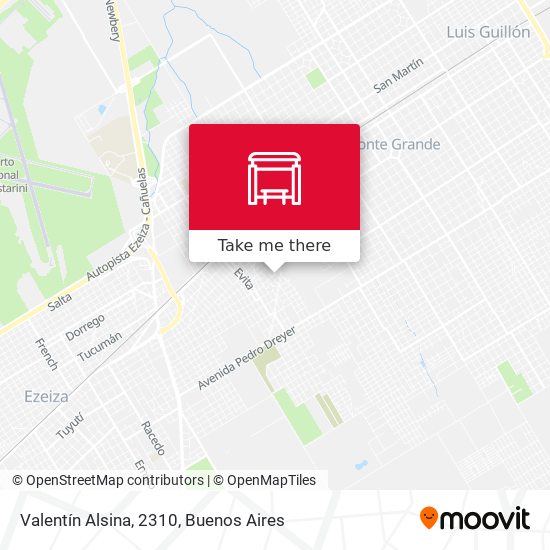 Valentín Alsina, 2310 map