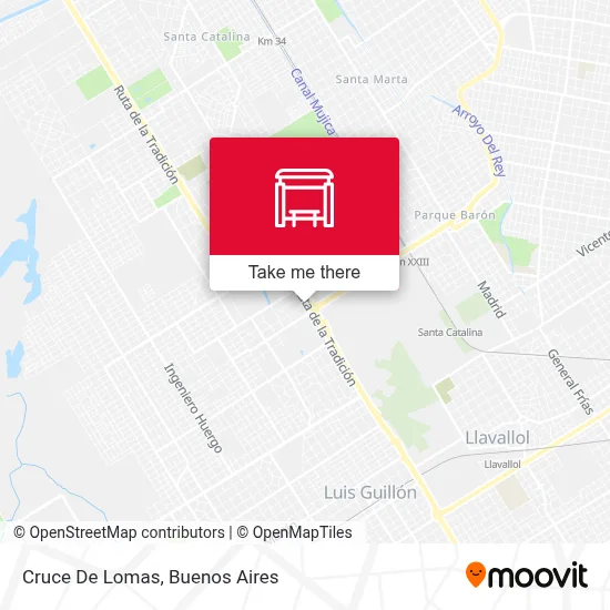 Cruce De Lomas map