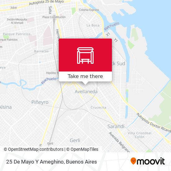 Mapa de 25 De Mayo Y Ameghino
