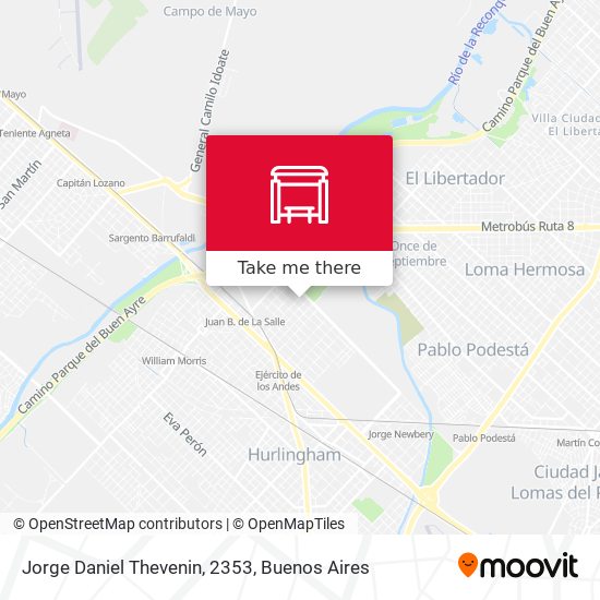 Jorge Daniel Thevenin, 2353 map